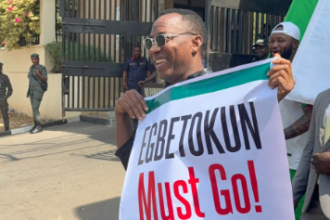 Sowore joins ‘Egbetokun Must Go’ protesters at Abuja court