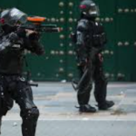 Colombian police officers. Photo: Human Rights Watch