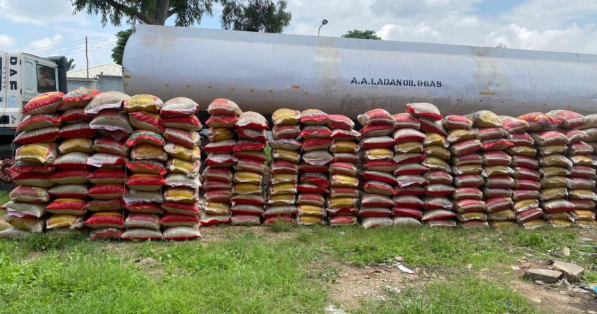 Customs Intercept 250 Bags of Smuggled Rice Hidden in Fuel T