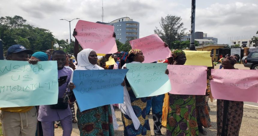 Lagos Traders Protest Market Eviction Notice