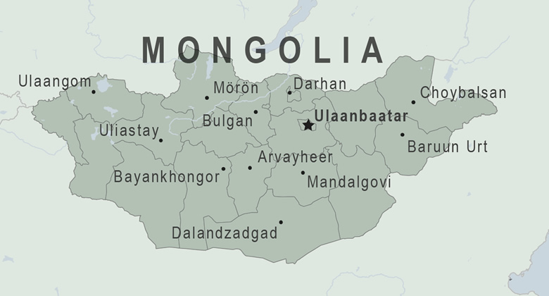 Mongolia map