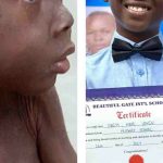 Nigerian boy branded a witch, rescued by aid worker, graduates primary school