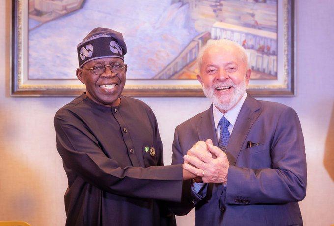 Tinubu Meets Lula in Brazil, Seeks Stronger Ties