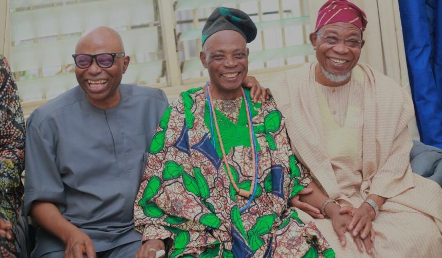 Former Governors Visit Olubadan-designate Ladoja in Ibadan