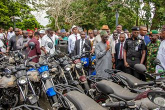 Gov Okpebholo Distributes 300 Motorbike