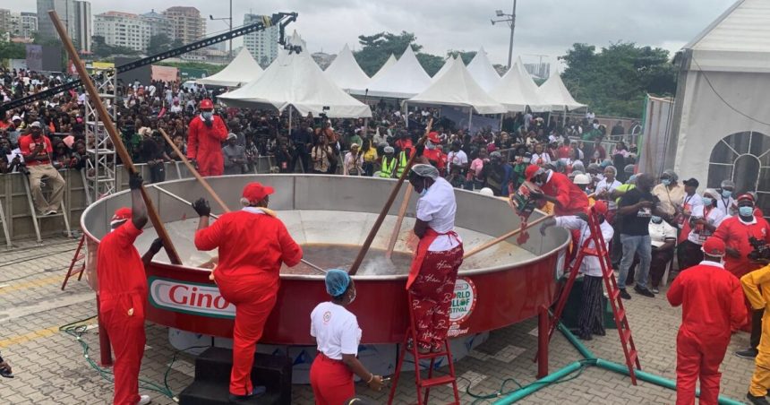 Hilda Baci Aims for Guinness World Record with Giant Jollof