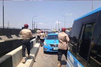 FRSC officials controlling traffic