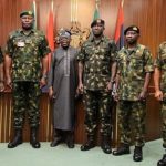 President Bola Tinubu and the service chief. Photo: X/HQNigerianArmy