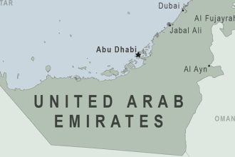 Map of UAE