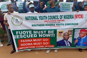 NYCN leads FUOYE protest despite student union threats